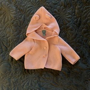 Baby girl hooded sweater